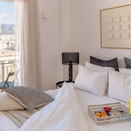 Acropolis Hillside Escape - Fireplace And Sea Views Apartment